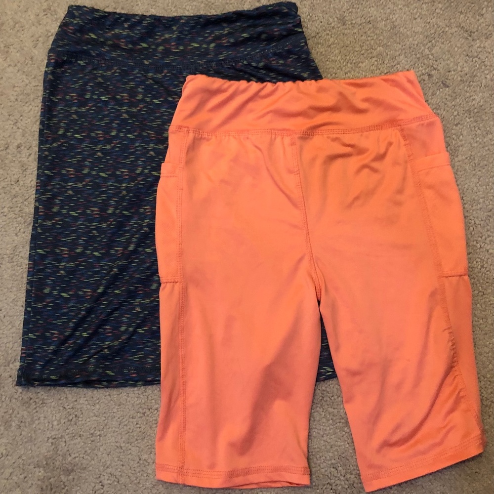 Delia’s x2 size 14/16 athletic bike shorts girls